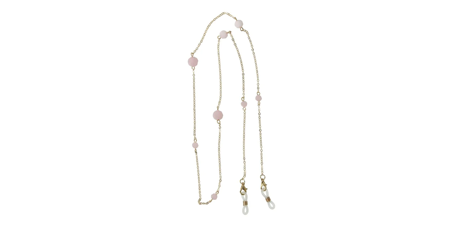 Łańcuszek do okularów 11 różowy