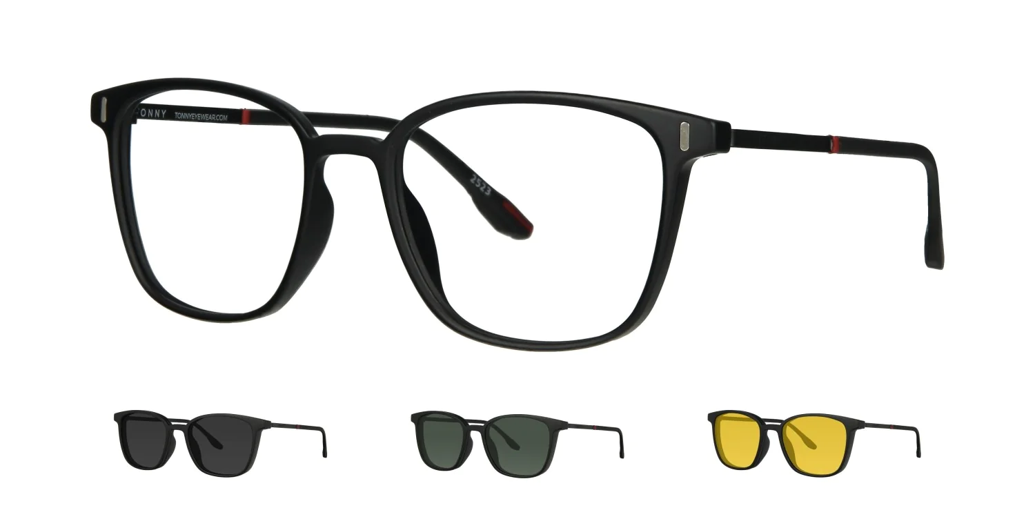 Oprawa z nakładkami clip-on TONNY 0115C3SET