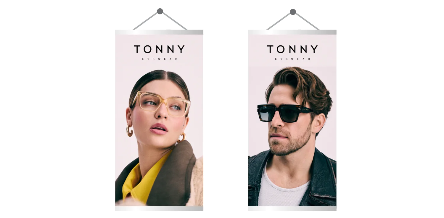 Baner dwustronny TONNY BM25_3